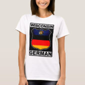 Wisconsin German American T-shirt (Voorkant)