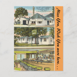 Wisconsin, Gest's Garage, Inn & Cabins, Madison Briefkaart