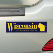 Wisconsin Gold Bumpersticker (Op auto)