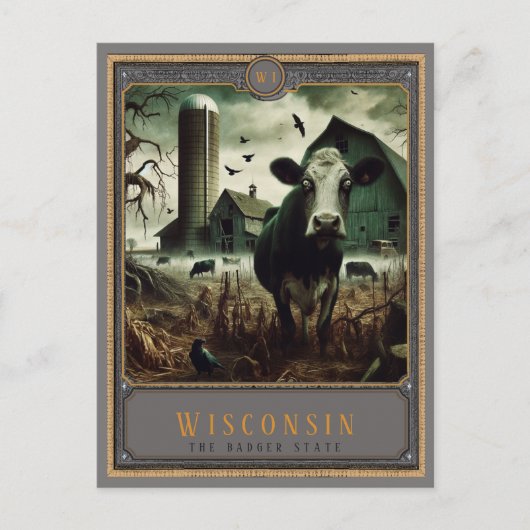 Wisconsin | Gotische kunst Briefkaart (Voorkant)