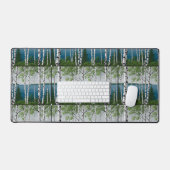 Wisconsin Great Lakes Birch Forest - Lakeside Wood Bureaumat (Keyboard & Muis)