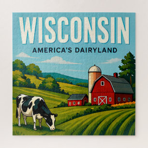 Wisconsin Grote Meren Milwaukee Madison Reis Legpuzzel