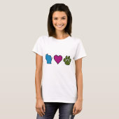 Wisconsin Hearts Animals T-shirt (Voorkant volledig)