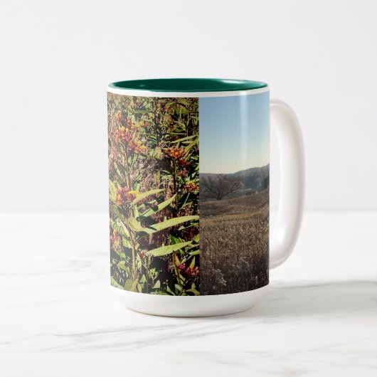 Wisconsin Herfst Wilde bloem en Mok koffie (Voorkant rechts)