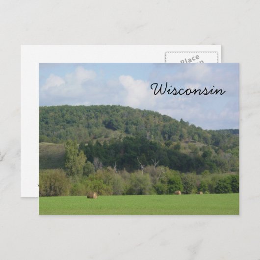 Wisconsin Hills Briefkaart (Voorkant / Achterkant)