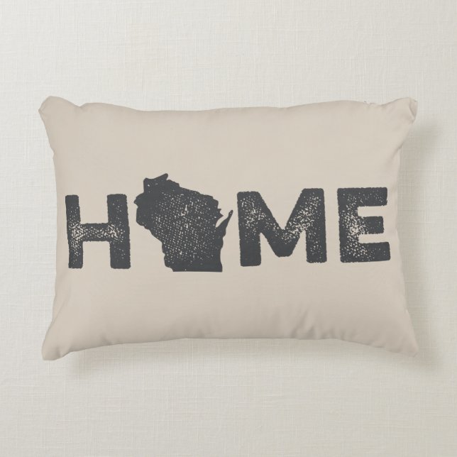 Wisconsin Home State Love Pillow Decoratief Kussen (Voorkant)