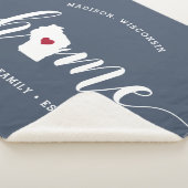Wisconsin Home State Personalized Sherpa Deken (3/4)