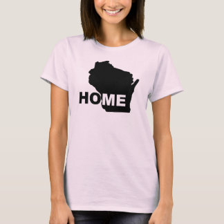 Wisconsin Home weg van de staat T-Shirt T - shirts