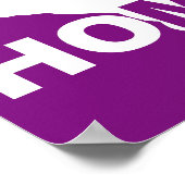 Wisconsin Home weg van State Poster Sign (Hoek)