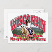 Wisconsin Horse Briefkaart (Voorkant / Achterkant)