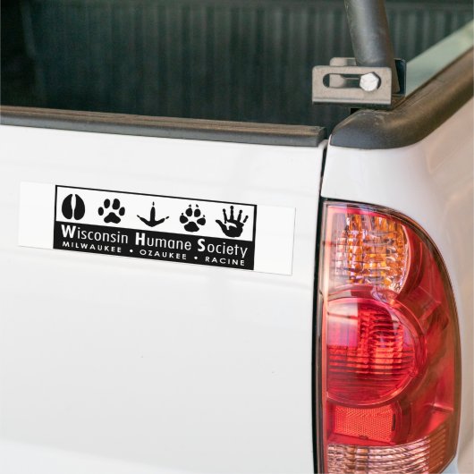 Wisconsin Humane Society Logo Bumpersticker (Op Truck)