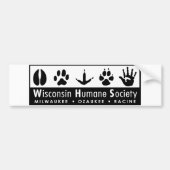 Wisconsin Humane Society Logo Bumpersticker (Voorkant)