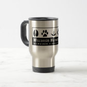 Wisconsin Humane Society Logo Reisbeker (Voorkant links)