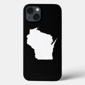 Wisconsin in het wit Case-Mate iPhone case (Achterkant)