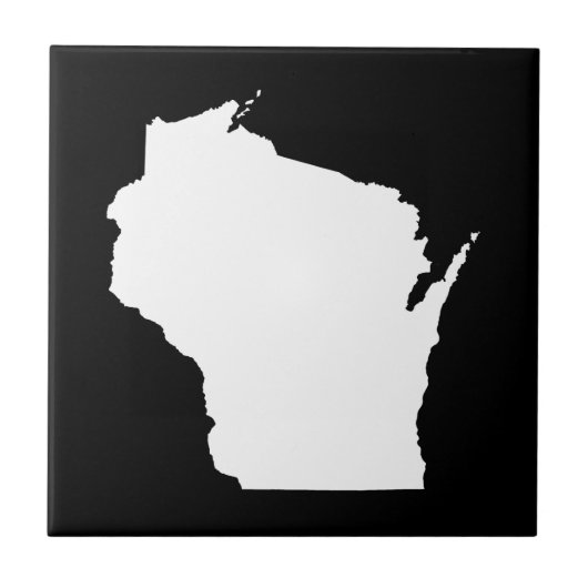 Wisconsin in White Tegeltje (Voorkant)