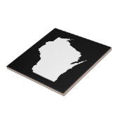 Wisconsin in White Tegeltje (Zijkant)