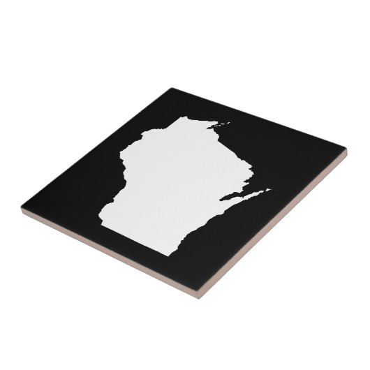 Wisconsin in White Tegeltje (Zijkant)