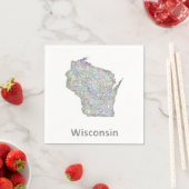Wisconsin-kaart Servet (Insitu)