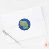 Wisconsin Kaart Sticker (Envelop)