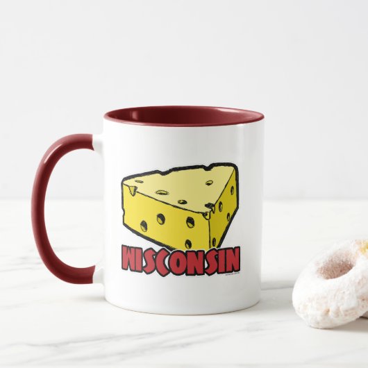Wisconsin Kaas Wig Mok (Met donut)