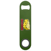Wisconsin Kaas Wig Speed Flessenopener (Achterkant)
