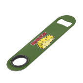 Wisconsin Kaas Wig Speed Flessenopener (Achterkant Gekanteld)