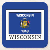 Wisconsin Kartonnen Onderzetters (Voorkant)