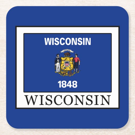 Wisconsin Kartonnen Onderzetters (Voorkant)