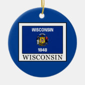 Wisconsin Keramisch Ornament (Voorkant)
