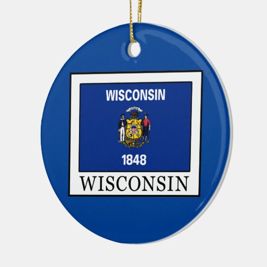 Wisconsin Keramisch Ornament (Links)
