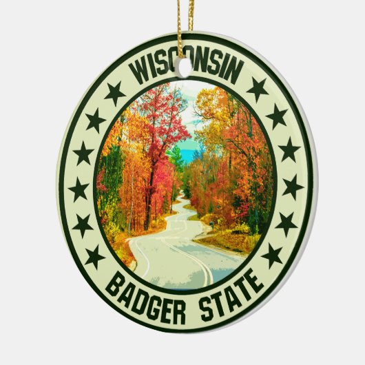 Wisconsin Keramisch Ornament (Links)