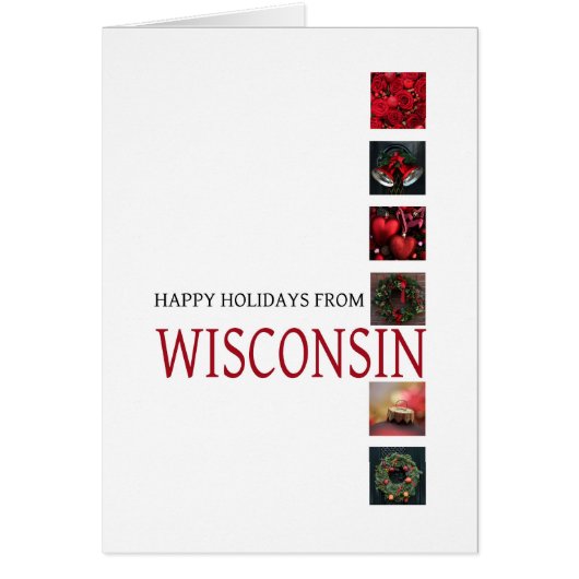 Wisconsin-kerstKaart, specifieke vermelding (Voorkant)