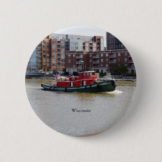 Wisconsin-knop Ronde Button 5,7 Cm (Voorkant)