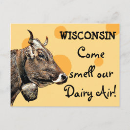 Wisconsin Kom ons Briefkaart van de Humor van Dair