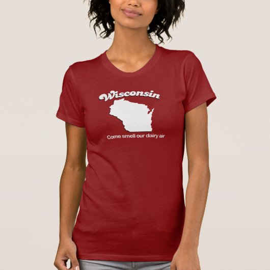 Wisconsin - Kom onze T-shirt met zuivellucht ruike (Voorkant)
