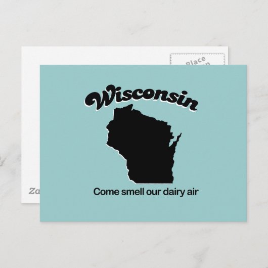 Wisconsin - Kom onze zuivellucht ruiken Briefkaart (Voorkant / Achterkant)