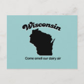 Wisconsin - Kom onze zuivellucht ruiken Briefkaart (Voorkant)