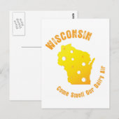 Wisconsin komt onze airy Air besparen Briefkaart (Voorkant / Achterkant)