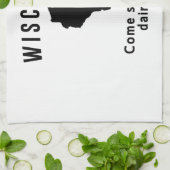 Wisconsin komt onze airy Air besparen Theedoek (Gevouwen)