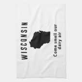 Wisconsin komt onze airy Air besparen Theedoek (Verticaal)