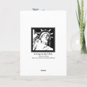 Wisconsin Laat het Sneeuwen Wenskaart Feestdagen Kaart (Achterkant)