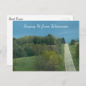 Wisconsin Landschapsfotografie Gezegde hi Briefkaart (Voorkant / Achterkant)