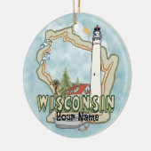 Wisconsin Lighthouse Ornament (Links)
