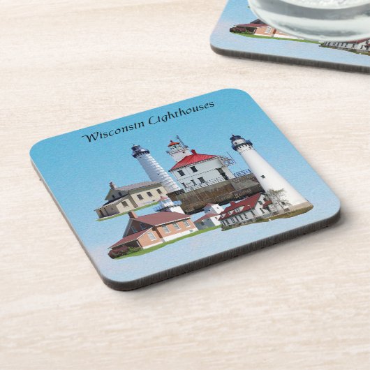 Wisconsin Lighthouses onderzetter (Linkerzijde)