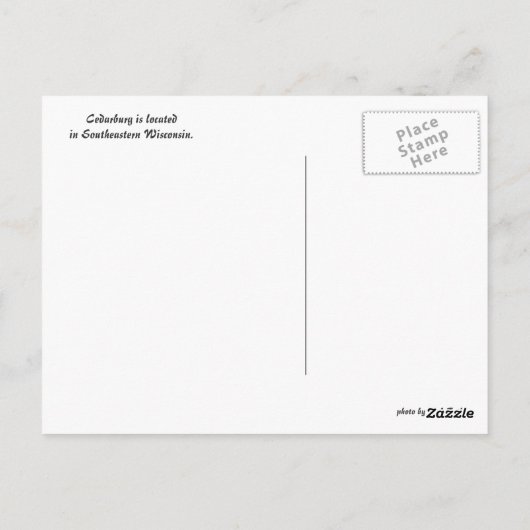 Wisconsin Lillies Briefkaart (Achterkant)