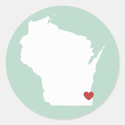 Wisconsin Love - Sticker (Voorkant)