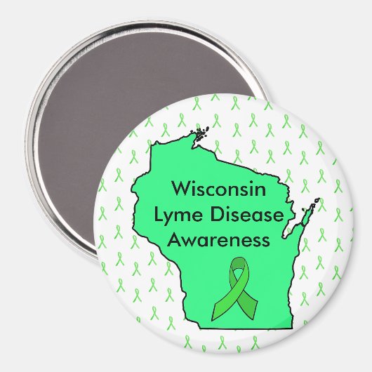 Wisconsin Lyme Disease Awareness Magnet (Voorkant / Achterkant)