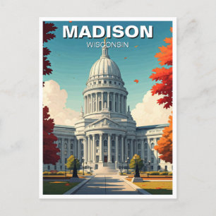 Wisconsin Madison State Capitol Briefkaart