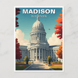 Wisconsin Madison State Capitol Briefkaart