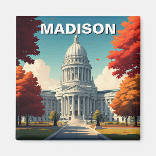 Wisconsin Madison State Capitol Magneet